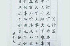 中文练字文章素材硬笔加盟