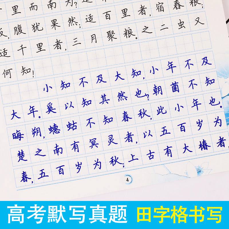 高中练字模板(高中语文练字模板)