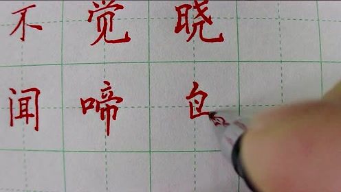 中性笔练字教学视频(05中性笔练字的视频)